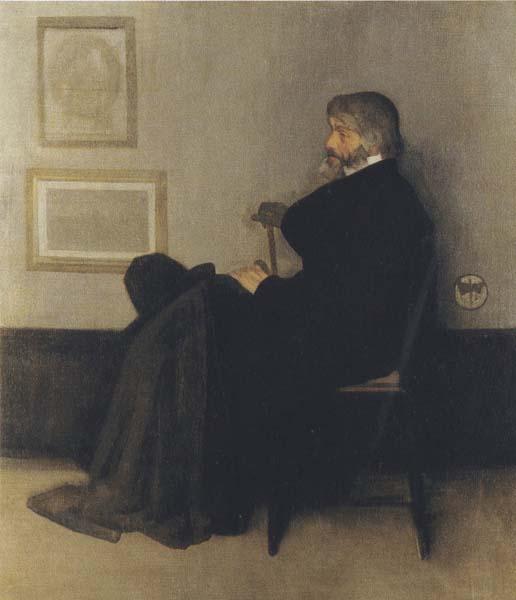 Sir William Orpen Portrait of Thomas Carlyle oil painting image